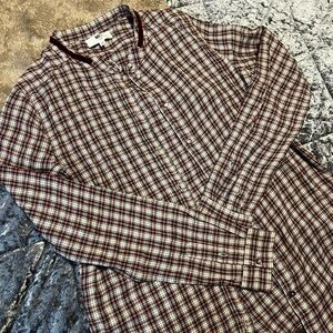 🍁MKT Studio Plaid Button-Down Shirt 🍁